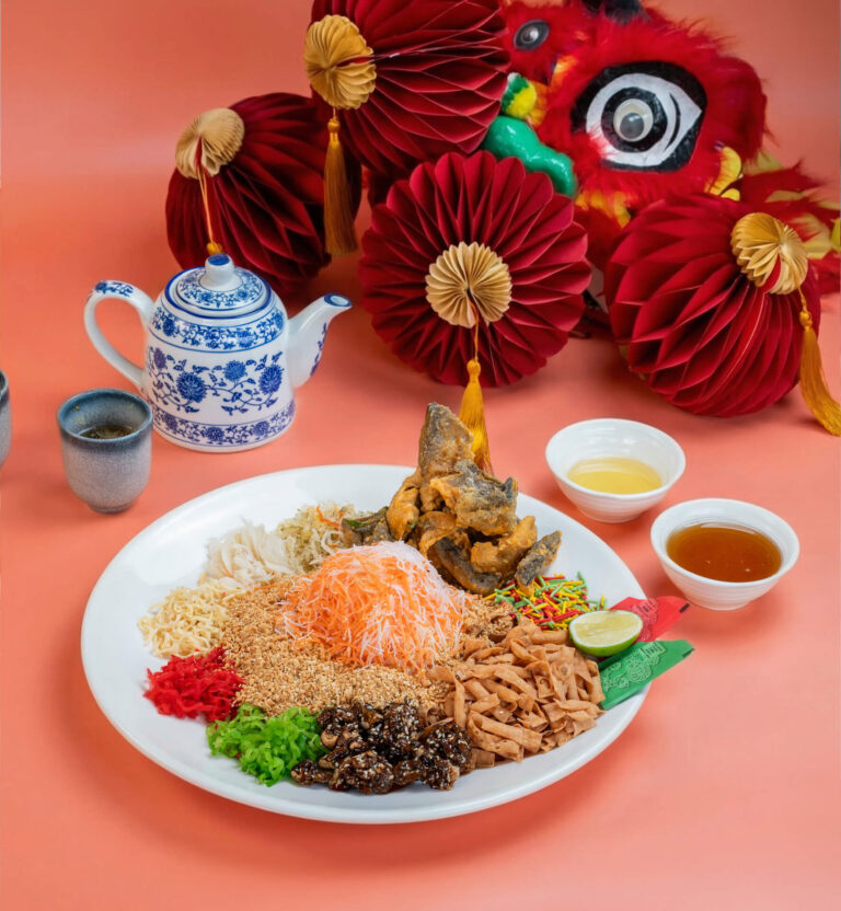 Salted Egg Fish Skin Yee Sang | Jibby Chow Chinese New Year Promotion